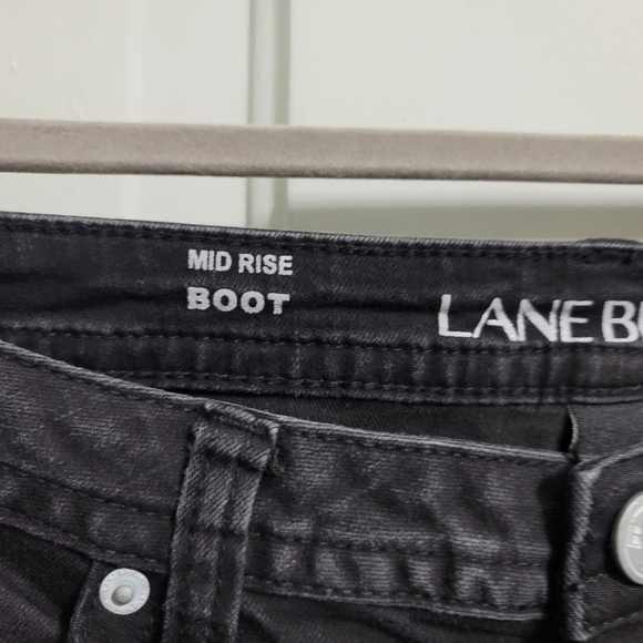 LANE Bryant Mid-Rise Bootcut Jeans Embellished Pockets - Black - Picture 5 of 6